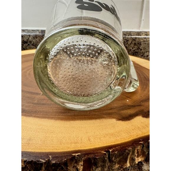 Vintage 1970's Heavy Glass Beer Pitcher Man Cave - Picture 5 of 7